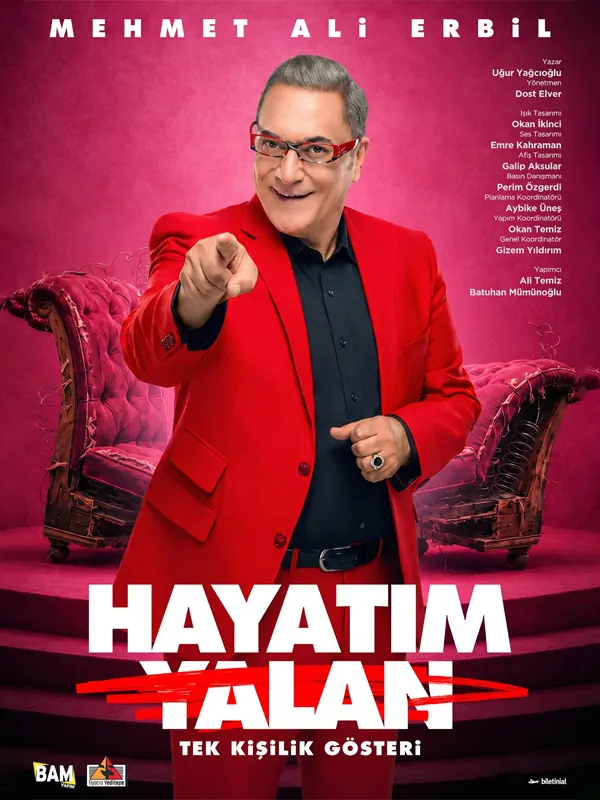 Hayatım Yalan - Mehmet Ali Erbil etkinlik afişi, Bursa