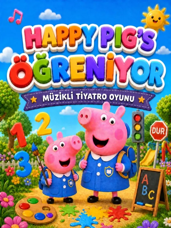 Happy Pig's Öğreniyor etkinlik afişi, Bursa